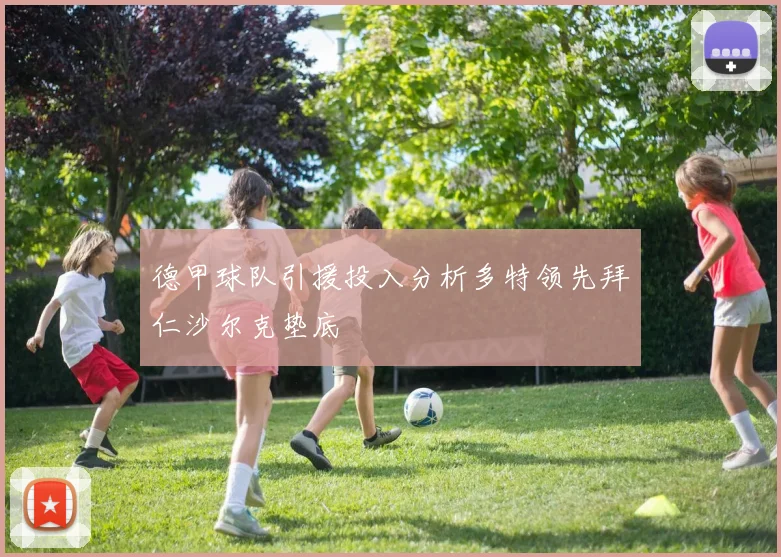 德甲球队引援投入分析多特领先拜仁沙尔克垫底